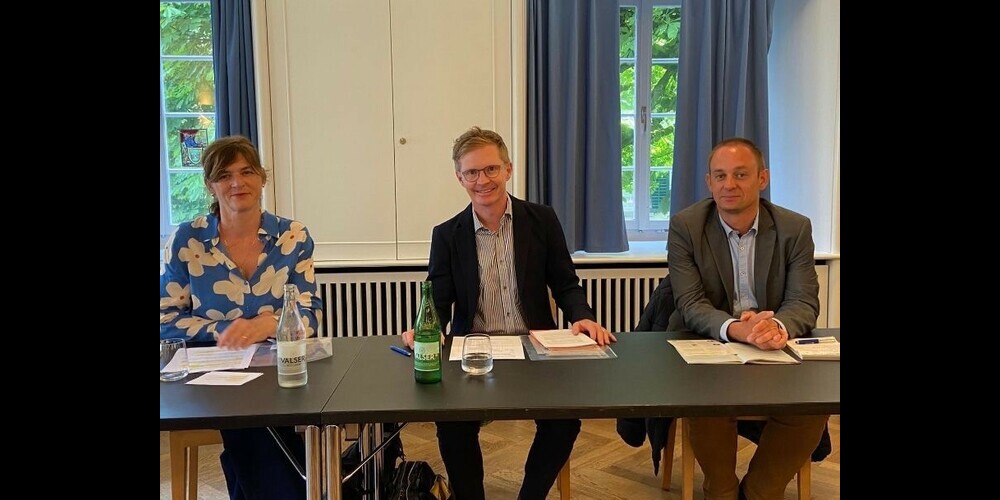 Renata Grünenfelder (SP), Kantonsrat Beat Habegger (FDP) und Benedikt Gerth (die Mitte). Bild: zvg.